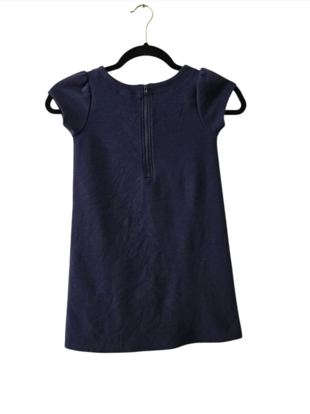 Gymboree Navy Dress with Gold Sequin Horse Size 6 *